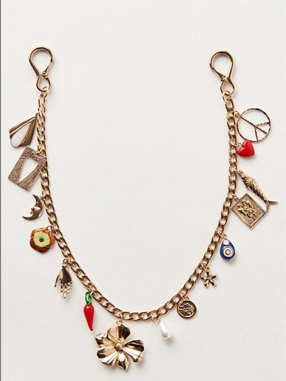 Free People Maxamillion Pocket Belt Charm - Flower Power
